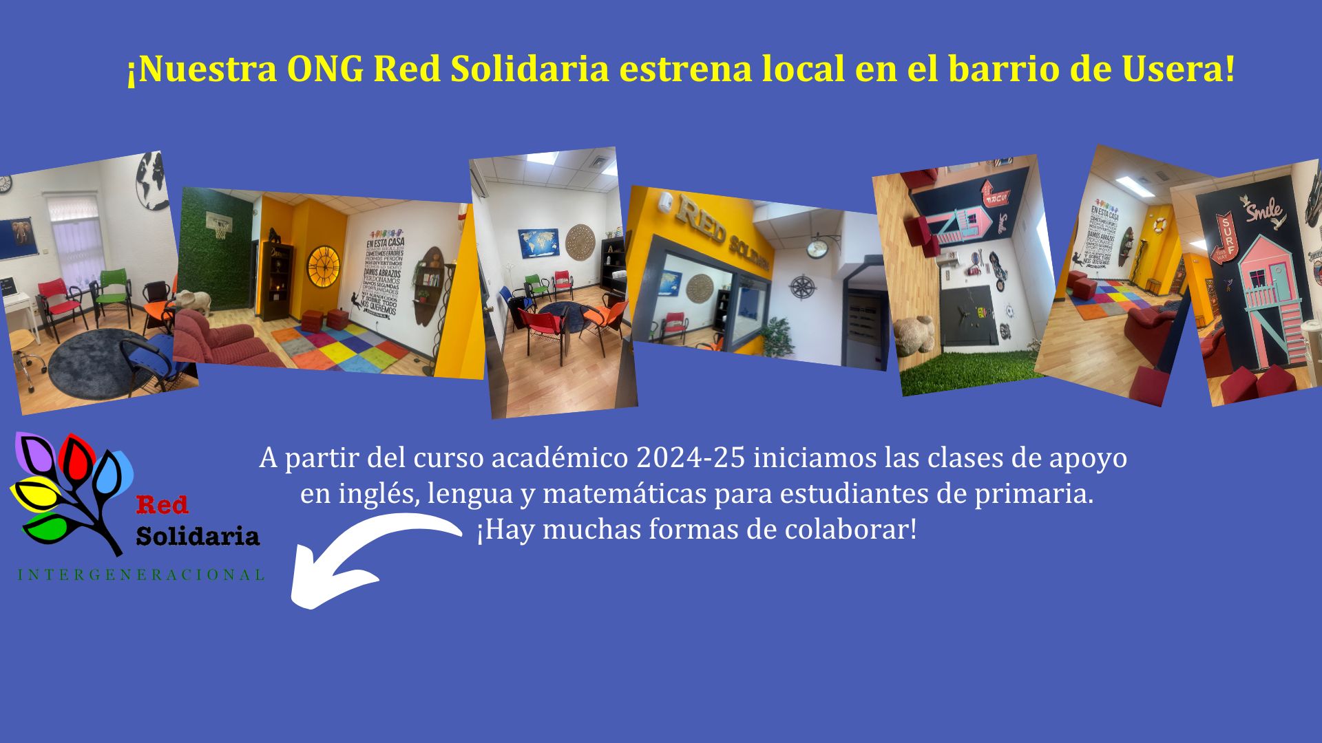 Extensión Universidad Mayores. RED SOLIDARIA ONG. Nueva sede Usera.